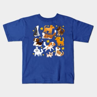 Dog With stars pattern Kids T-Shirt